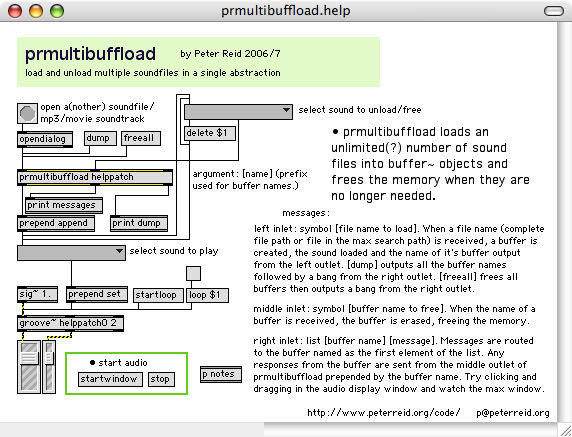 Screenshot of prmultibuffload